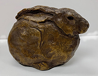 Sheridan Oman Cast Bronze Sculpture - Rabbit
