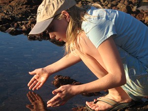 Picture of Girl in Stream