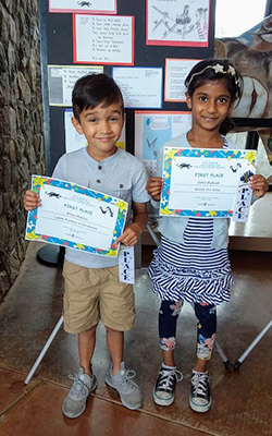Photo of 2019 Winners, Kiran and Zahra
