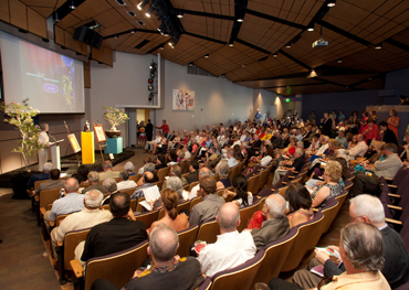 Photo of an event in the Warden Oasis Theater